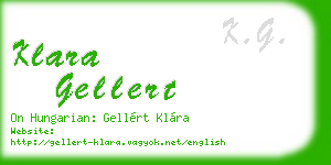 klara gellert business card